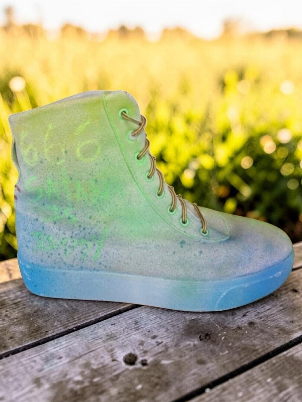 Kyara suede booties hand painted multicolor boots model K22 nerver worn …
